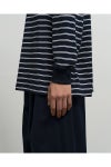 Graphpaper(グラフペーパー) Tri Spun Border L/S Tee トリスパンボーダー長袖Tシャツ GU263-70141B