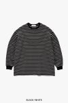 Graphpaper(グラフペーパー) Tri Spun Border L/S Tee トリスパンボーダー長袖Tシャツ GU263-70141B