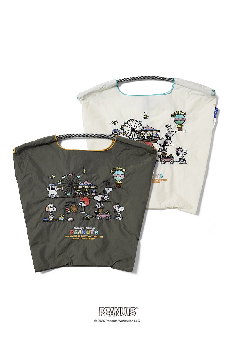 Ball & Chain(ボールアンドチェーン) SNOOPY'S SIBLINGS(M) スヌーピー兄弟姉妹(M) ショッピングバック トートバッグ 326030