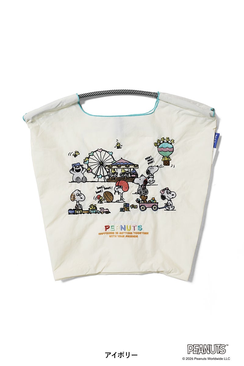 Ball & Chain(ボールアンドチェーン) SNOOPY'S SIBLINGS(M) スヌーピー兄弟姉妹(M) ショッピングバック トートバッグ 326030