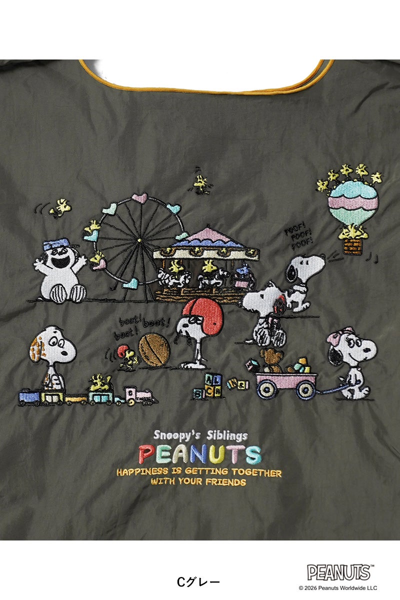 Ball & Chain(ボールアンドチェーン) SNOOPY'S SIBLINGS(M) スヌーピー兄弟姉妹(M) ショッピングバック トートバッグ 326030