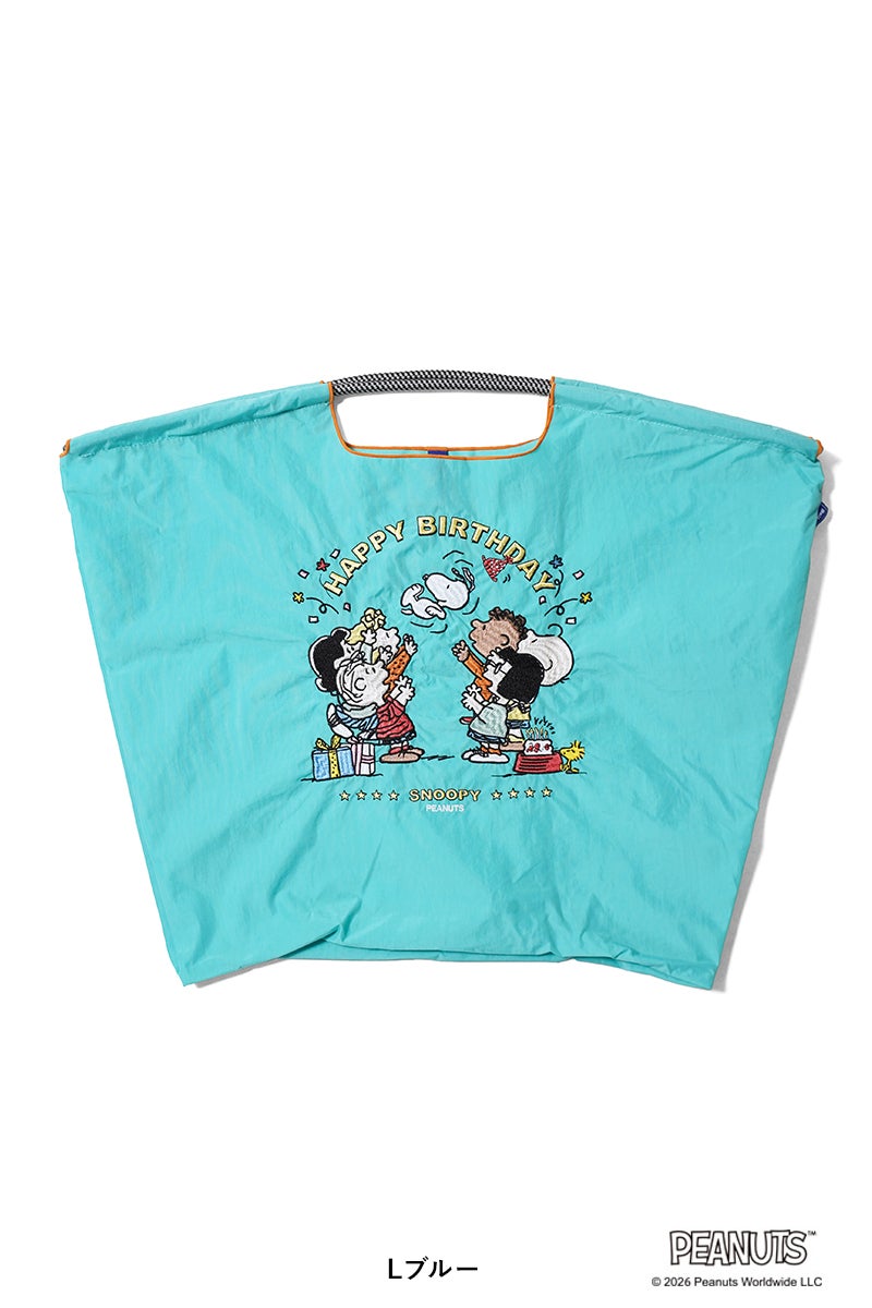 Ball & Chain(ボールアンドチェーン) HB SNOOPY(L) ハッピーバースデースヌーピー(L) ショッピングバック トートバッグ 326129
