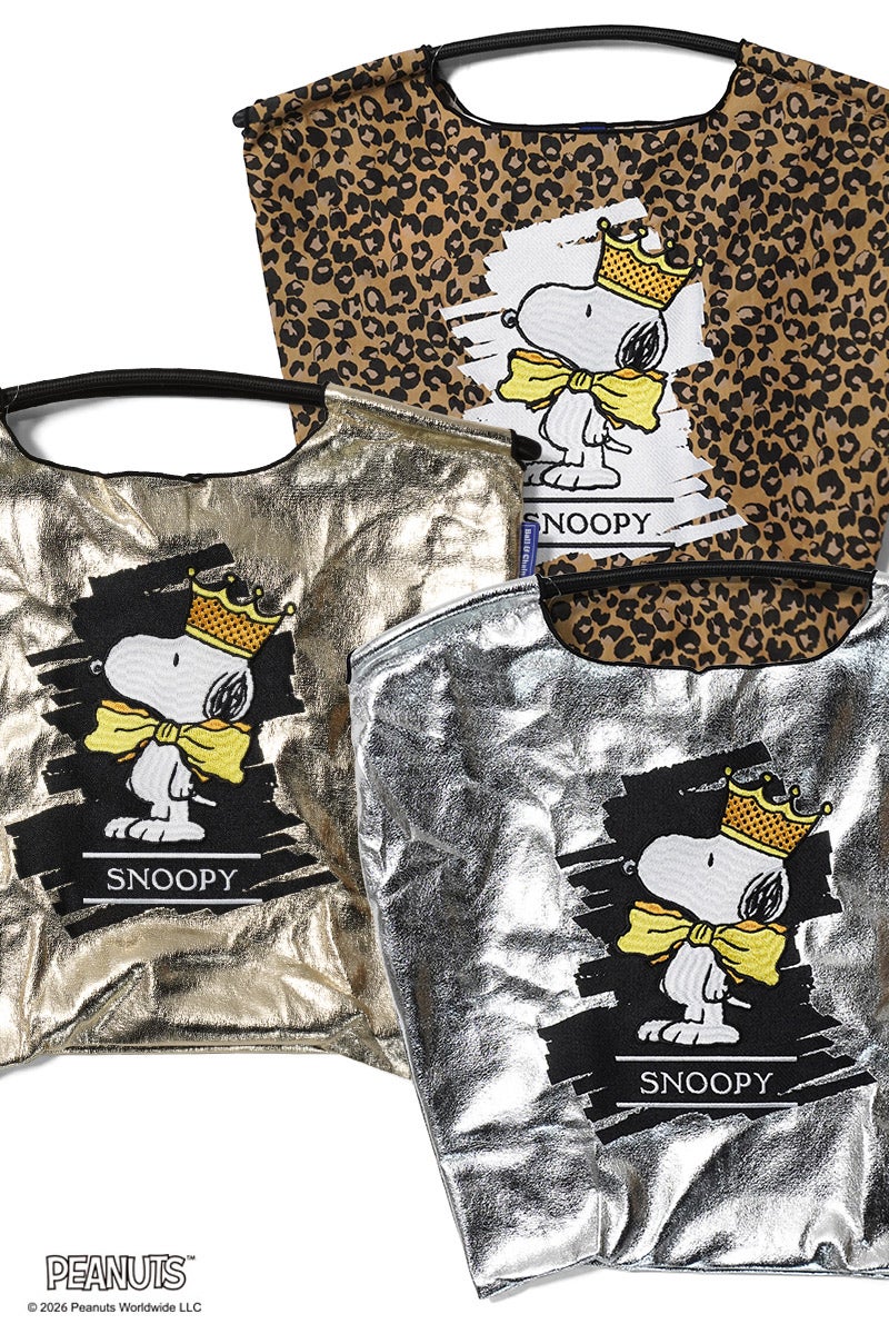 Ball & Chain(ボールアンドチェーン) SNOOPY CROWN(M) スヌーピー クラウン(M) ショッピングバック トートバッグ 326031