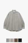Graphpaper(グラフペーパー) Silicon Poplin Oversized Regular Collar Shirt シリコンポプリンオーバーサイズレギュラーカラーシャツ GM263-50196