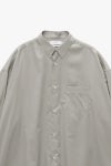 Graphpaper(グラフペーパー) Silicon Poplin Oversized Regular Collar Shirt シリコンポプリンオーバーサイズレギュラーカラーシャツ GM263-50196
