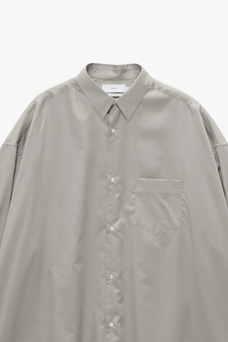 Graphpaper(グラフペーパー) Silicon Poplin Oversized Regular Collar Shirt シリコンポプリンオーバーサイズレギュラーカラーシャツ GM263-50196