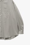 Graphpaper(グラフペーパー) Silicon Poplin Oversized Regular Collar Shirt シリコンポプリンオーバーサイズレギュラーカラーシャツ GM263-50196
