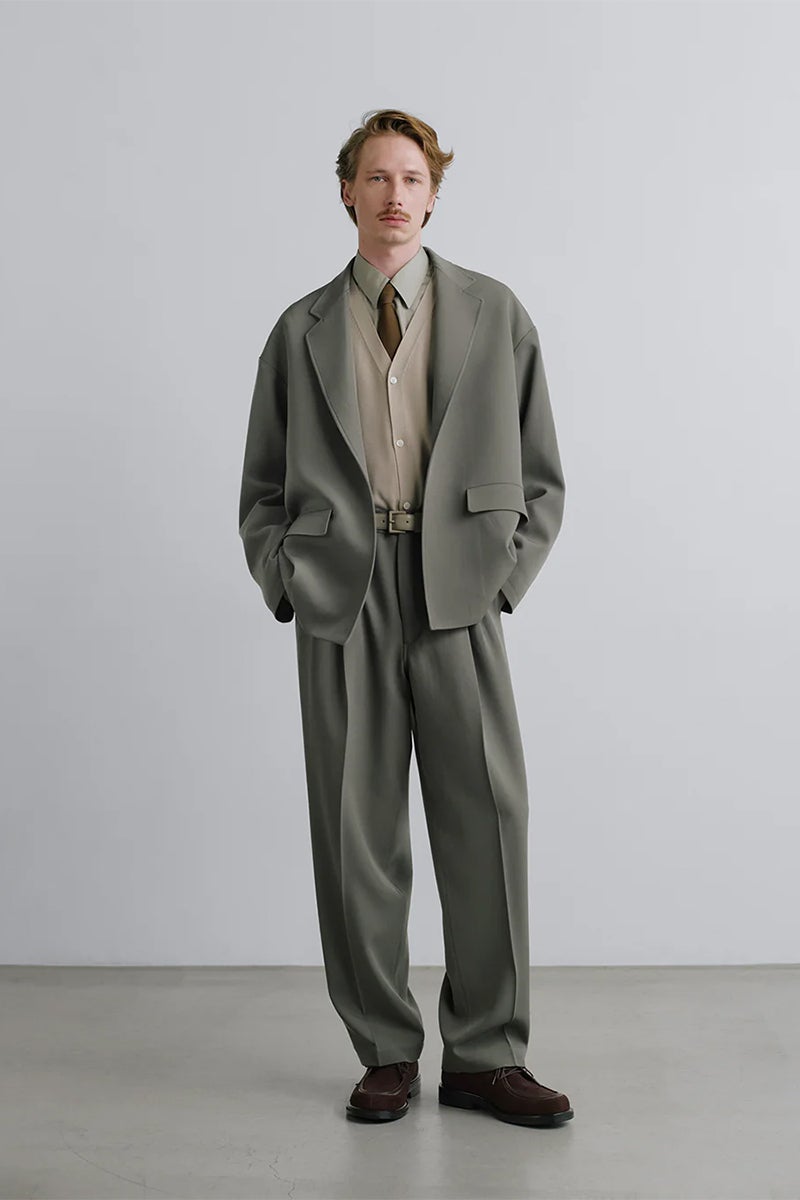 Graphpaper(グラフペーパー) Silicon Poplin Oversized Regular Collar Shirt シリコンポプリンオーバーサイズレギュラーカラーシャツ GM263-50196