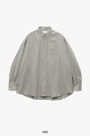 Graphpaper(グラフペーパー) Silicon Poplin Oversized Regular Collar Shirt シリコンポプリンオーバーサイズレギュラーカラーシャツ GM263-50196
