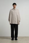 Graphpaper(グラフペーパー) Silicon Poplin Oversized Regular Collar Shirt シリコンポプリンオーバーサイズレギュラーカラーシャツ GM263-50196