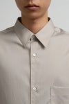 Graphpaper(グラフペーパー) Silicon Poplin Oversized Regular Collar Shirt シリコンポプリンオーバーサイズレギュラーカラーシャツ GM263-50196