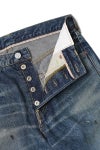 visvim(ビズビム) SOCIAL SCULPTURE 01 NARROW DMGD-47 ソーシャルスカルプチャー 5ポケットナローデニムパンツ 0126205005005