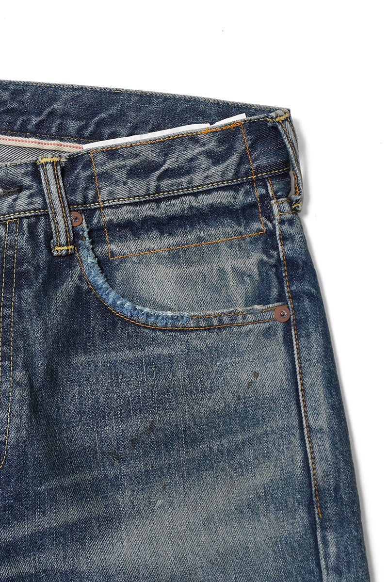 visvim(ビズビム) SOCIAL SCULPTURE 01 NARROW DMGD-47 ソーシャルスカルプチャー 5ポケットナローデニムパンツ 0126205005005