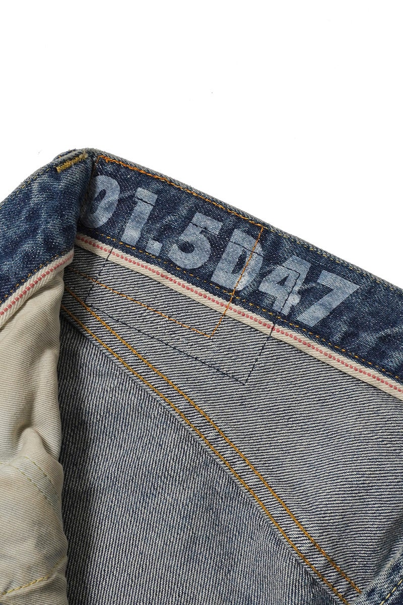 visvim(ビズビム) SOCIAL SCULPTURE 01 NARROW DMGD-47 ソーシャルスカルプチャー 5ポケットナローデニムパンツ 0126205005005