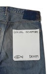 visvim(ビズビム) SOCIAL SCULPTURE 01 NARROW DMGD-47 ソーシャルスカルプチャー 5ポケットナローデニムパンツ 0126205005005