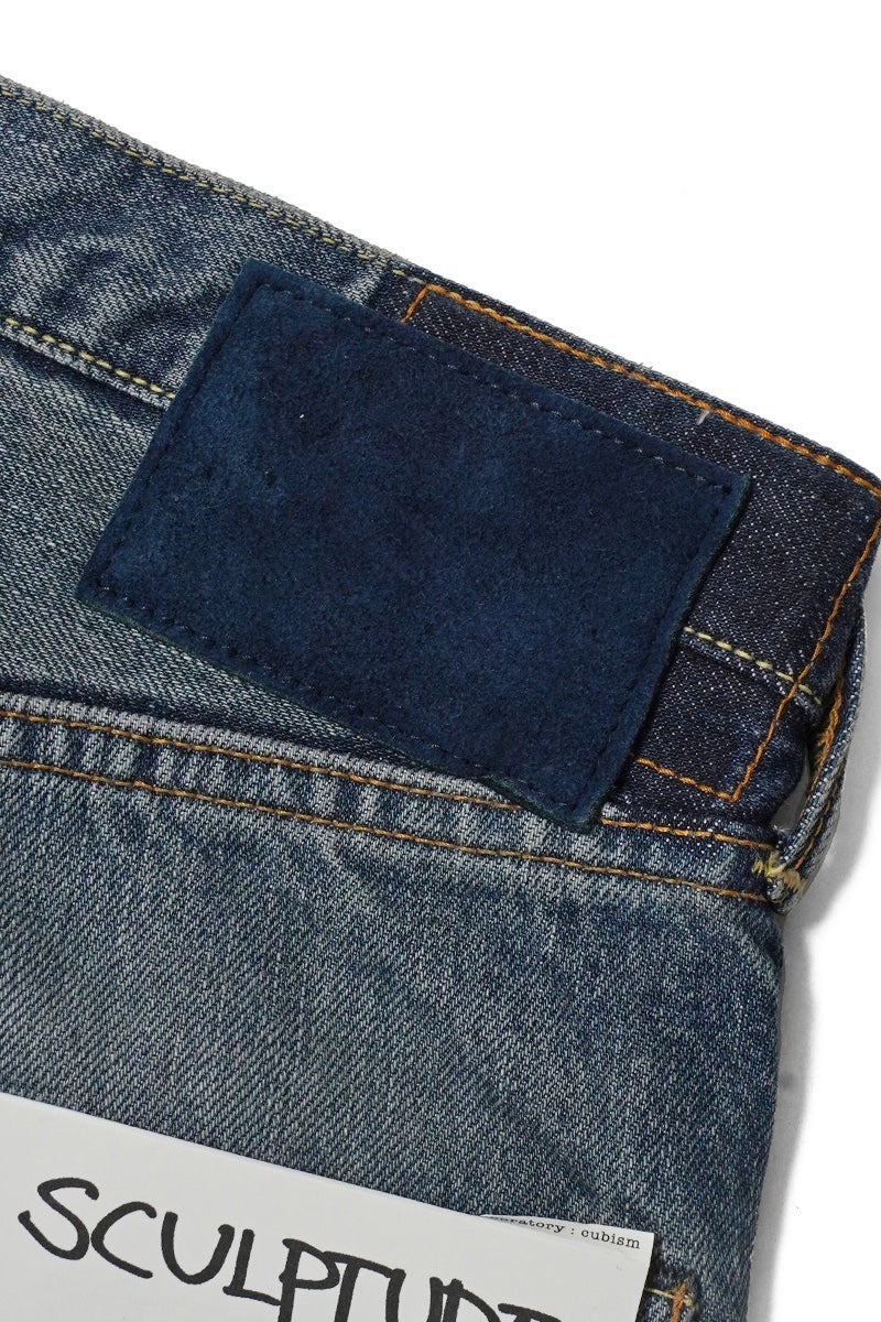 visvim(ビズビム) SOCIAL SCULPTURE 01 NARROW DMGD-47 ソーシャルスカルプチャー 5ポケットナローデニムパンツ 0126205005005