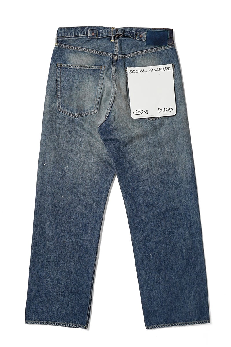 visvim(ビズビム) SOCIAL SCULPTURE 01 WIDE DMGD-47 ソーシャルスカルプチャー 5ポケットワイドデニムパンツ 0126205005006