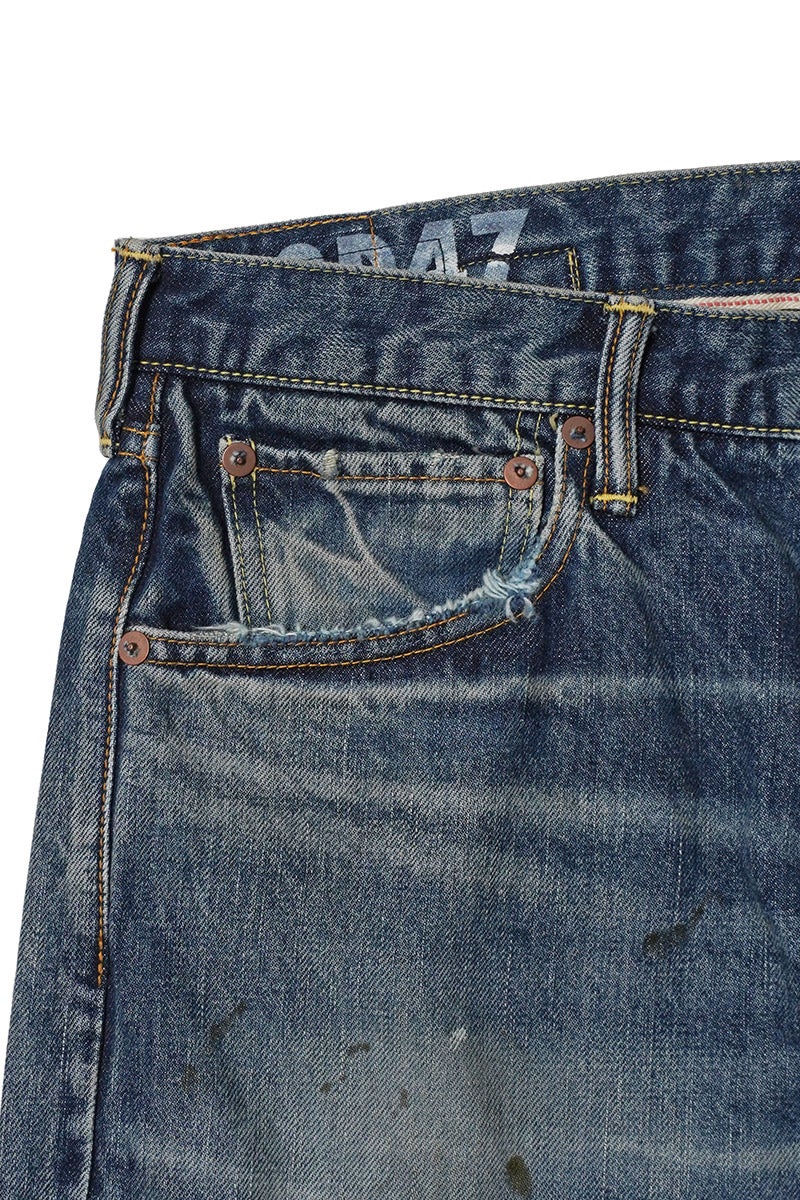 visvim(ビズビム) SOCIAL SCULPTURE 01 WIDE DMGD-47 ソーシャルスカルプチャー 5ポケットワイドデニムパンツ 0126205005006