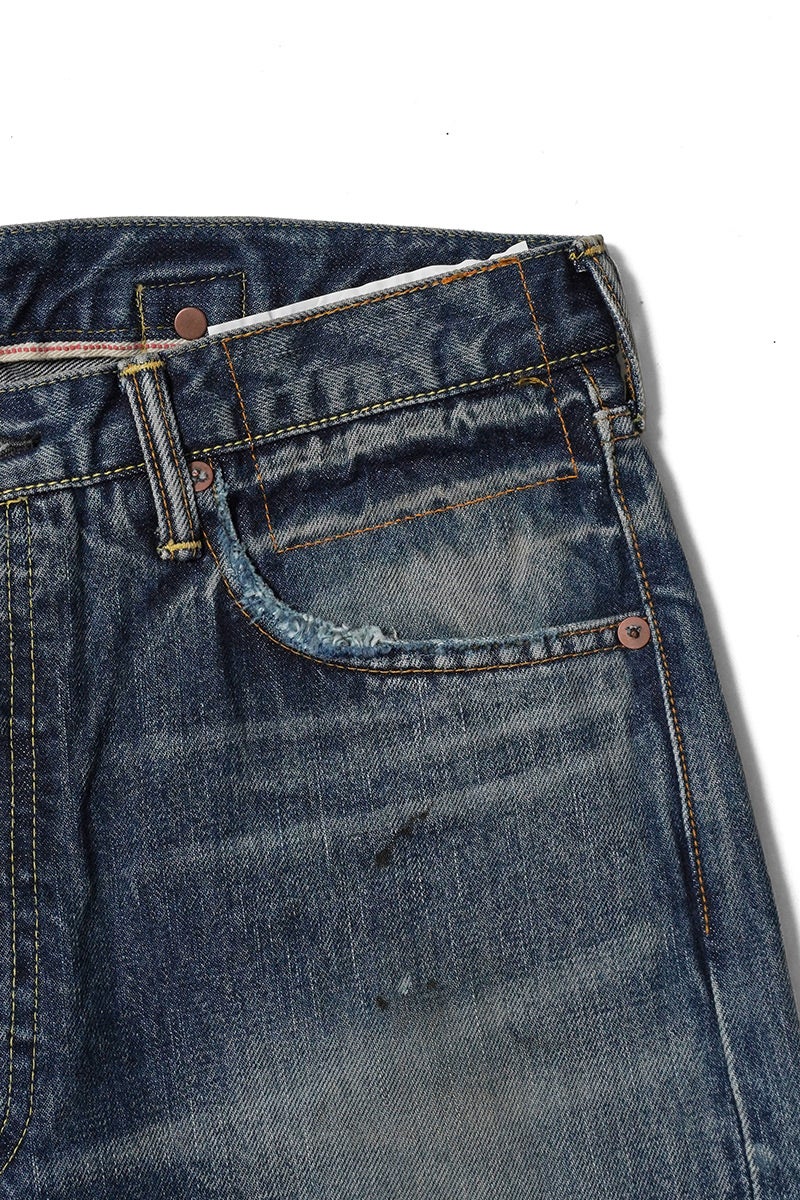 visvim(ビズビム) SOCIAL SCULPTURE 01 WIDE DMGD-47 ソーシャルスカルプチャー 5ポケットワイドデニムパンツ 0126205005006