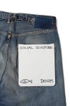 visvim(ビズビム) SOCIAL SCULPTURE 01 WIDE DMGD-47 ソーシャルスカルプチャー 5ポケットワイドデニムパンツ 0126205005006