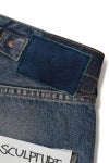 visvim(ビズビム) SOCIAL SCULPTURE 01 WIDE DMGD-47 ソーシャルスカルプチャー 5ポケットワイドデニムパンツ 0126205005006