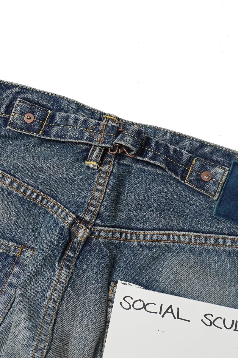 visvim(ビズビム) SOCIAL SCULPTURE 01 WIDE DMGD-47 ソーシャルスカルプチャー 5ポケットワイドデニムパンツ 0126205005006