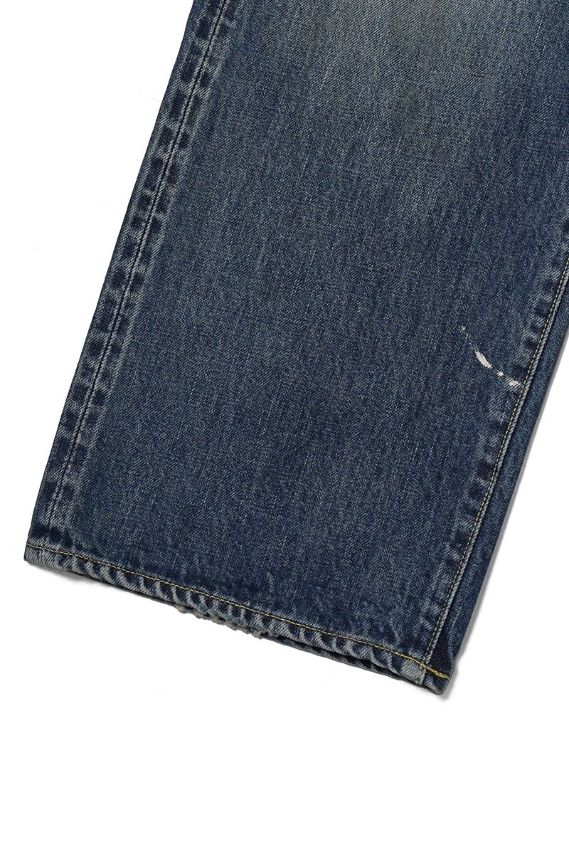 visvim(ビズビム) SOCIAL SCULPTURE 01 WIDE DMGD-47 ソーシャルスカルプチャー 5ポケットワイドデニムパンツ 0126205005006