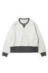visvim(ビズビム) FELLOW SWEAT LS 2-TONE CRASH クルーネック長袖スウェットシャツ 0126205010019