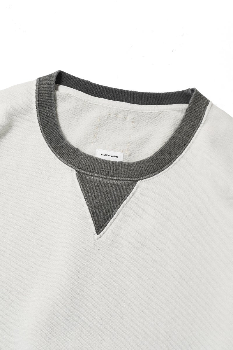 visvim(ビズビム) FELLOW SWEAT LS 2-TONE CRASH クルーネック長袖スウェットシャツ 0126205010019