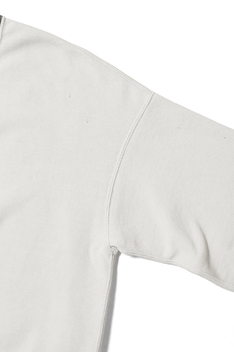 visvim(ビズビム) FELLOW SWEAT LS 2-TONE CRASH クルーネック長袖スウェットシャツ 0126205010019