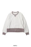 visvim(ビズビム) FELLOW SWEAT LS 2-TONE CRASH クルーネック長袖スウェットシャツ 0126205010019