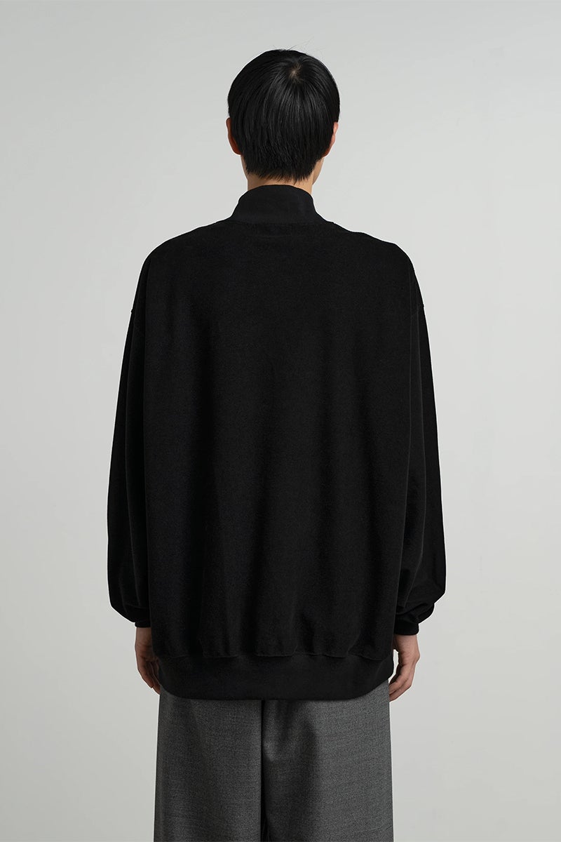 Graphpaper(グラフペーパー) Pique Velour Jersey Half Zip Sweatshirt ピケベロアジャージーハーフジップスウェットシャツ GM263-70254