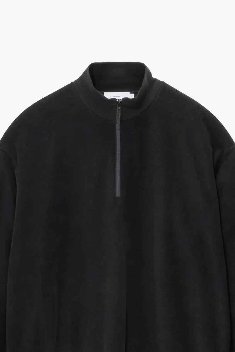 Graphpaper(グラフペーパー) Pique Velour Jersey Half Zip Sweatshirt ピケベロアジャージーハーフジップスウェットシャツ GM263-70254