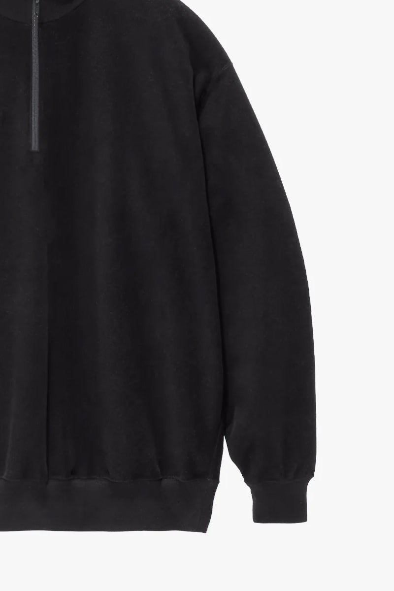 Graphpaper(グラフペーパー) Pique Velour Jersey Half Zip Sweatshirt ピケベロアジャージーハーフジップスウェットシャツ GM263-70254