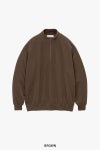 Graphpaper(グラフペーパー) Pique Velour Jersey Half Zip Sweatshirt ピケベロアジャージーハーフジップスウェットシャツ GM263-70254