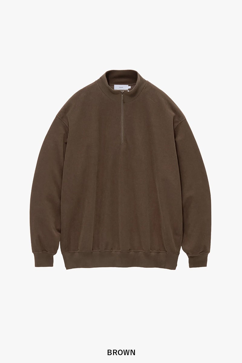 Graphpaper(グラフペーパー) Pique Velour Jersey Half Zip Sweatshirt ピケベロアジャージーハーフジップスウェットシャツ GM263-70254