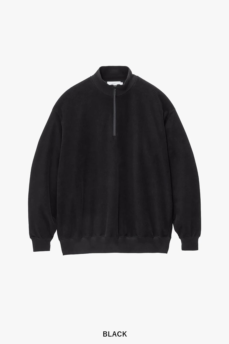 Graphpaper(グラフペーパー) Pique Velour Jersey Half Zip Sweatshirt ピケベロアジャージーハーフジップスウェットシャツ GM263-70254