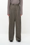 JUHA(ユハ) CHECK WIDE EASY PANTS チェックワイドイージーパンツ 10240801-3