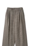 JUHA(ユハ) CHECK WIDE EASY PANTS チェックワイドイージーパンツ 10240801-3