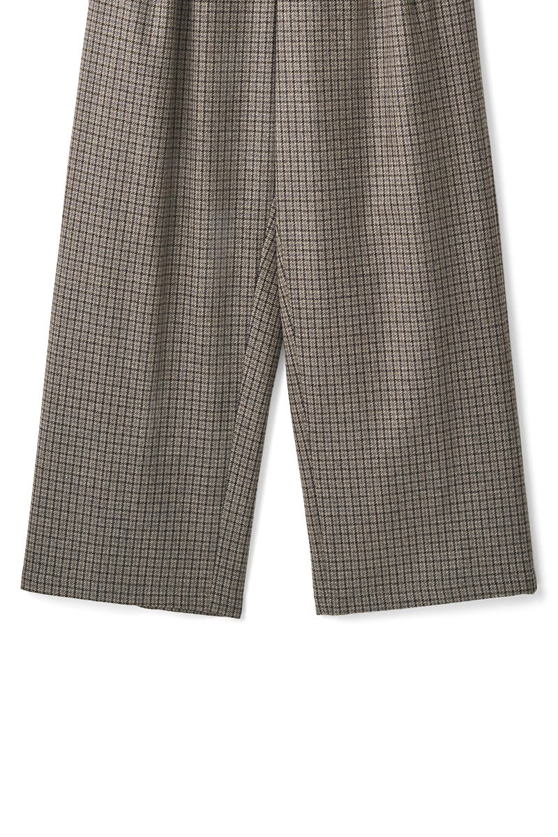 JUHA(ユハ) CHECK WIDE EASY PANTS チェックワイドイージーパンツ 10240801-3