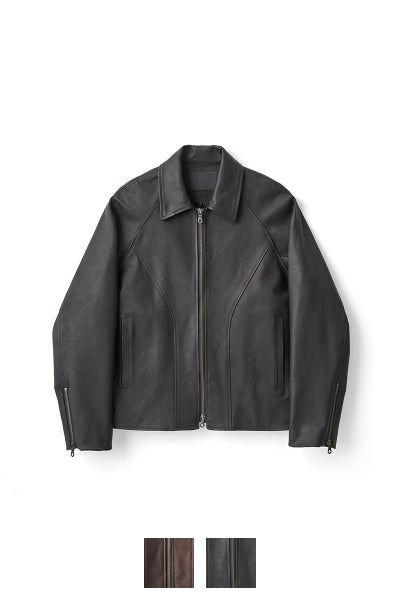 JUHA(ユハ) SOFT FORM RIDERS JACKET ソフトフォームライダースジャケット 10240201