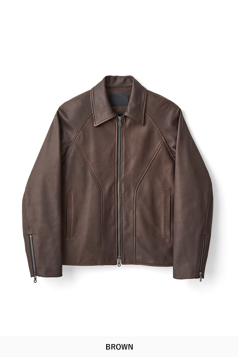 JUHA(ユハ) SOFT FORM RIDERS JACKET ソフトフォームライダースジャケット 10240201