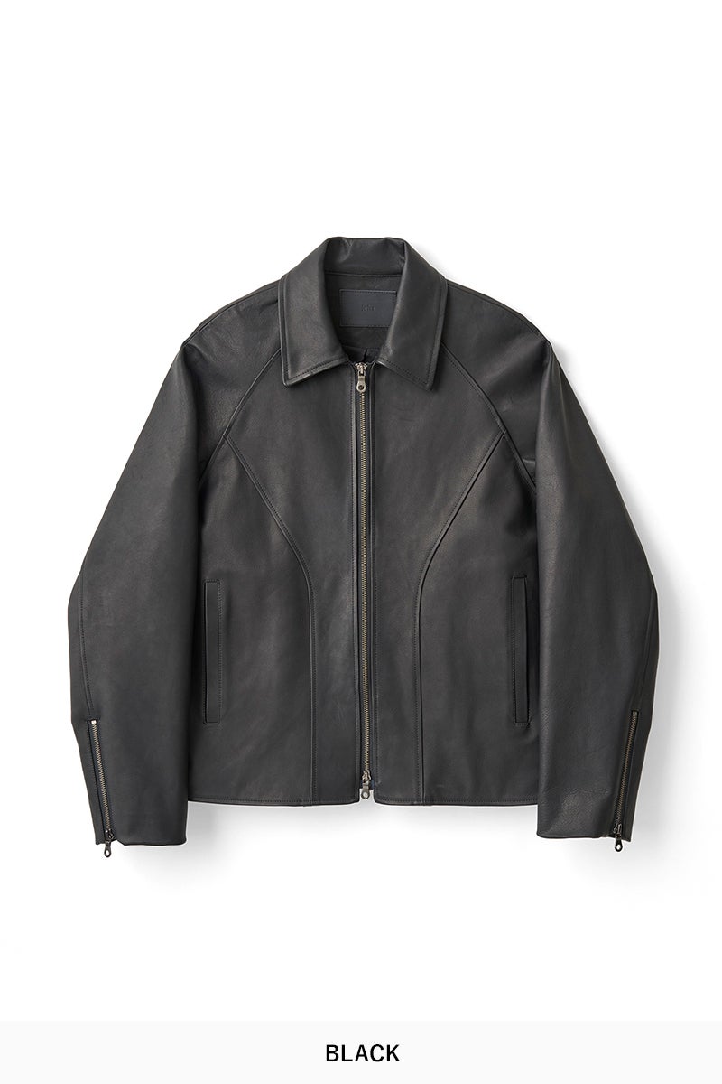 JUHA(ユハ) SOFT FORM RIDERS JACKET ソフトフォームライダースジャケット 10240201