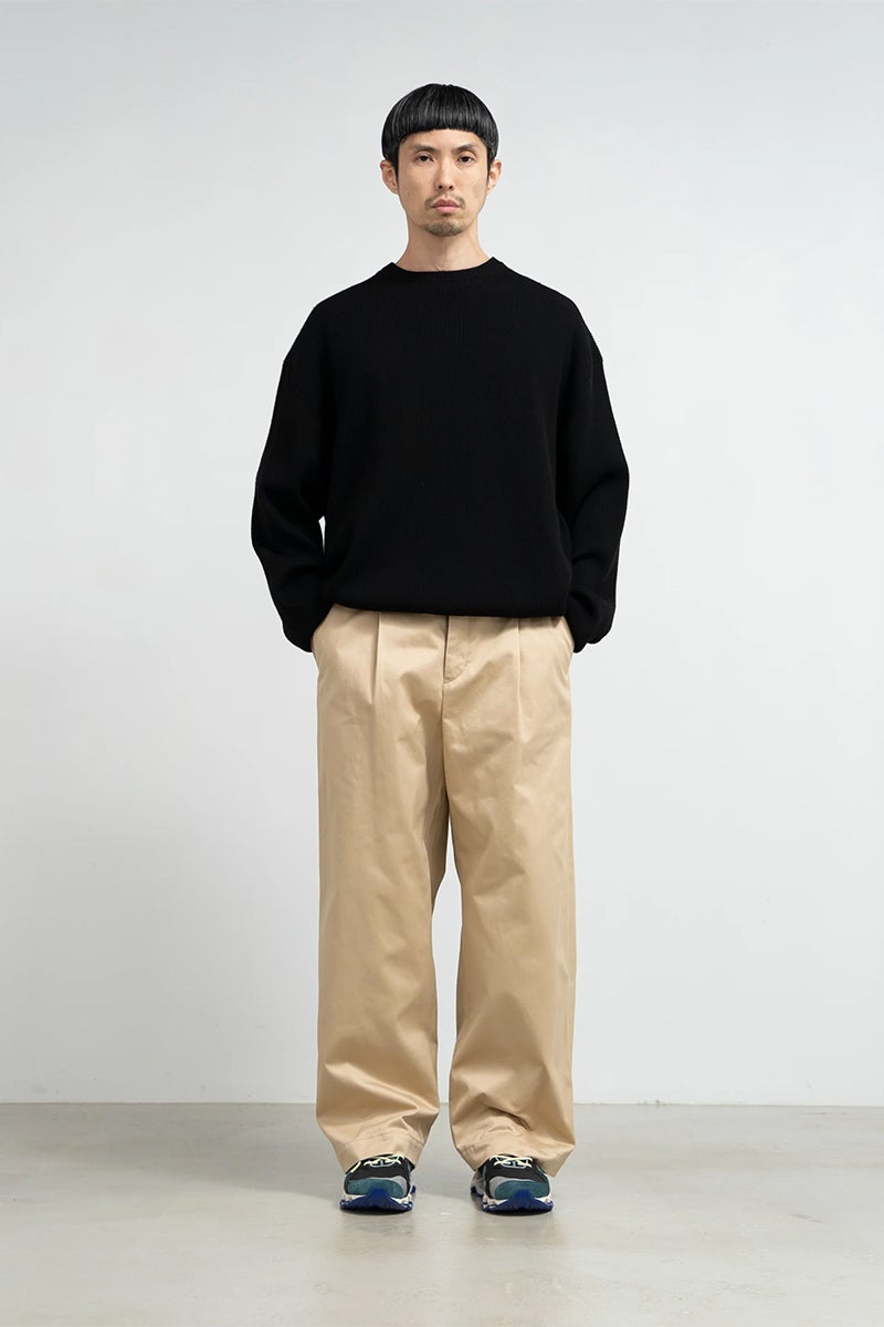 Graphpaper(グラフペーパー) Westpoint Chino Wide Straight Trousers ウェストポイントチノワイドストレートトラウザース GM263-40165B