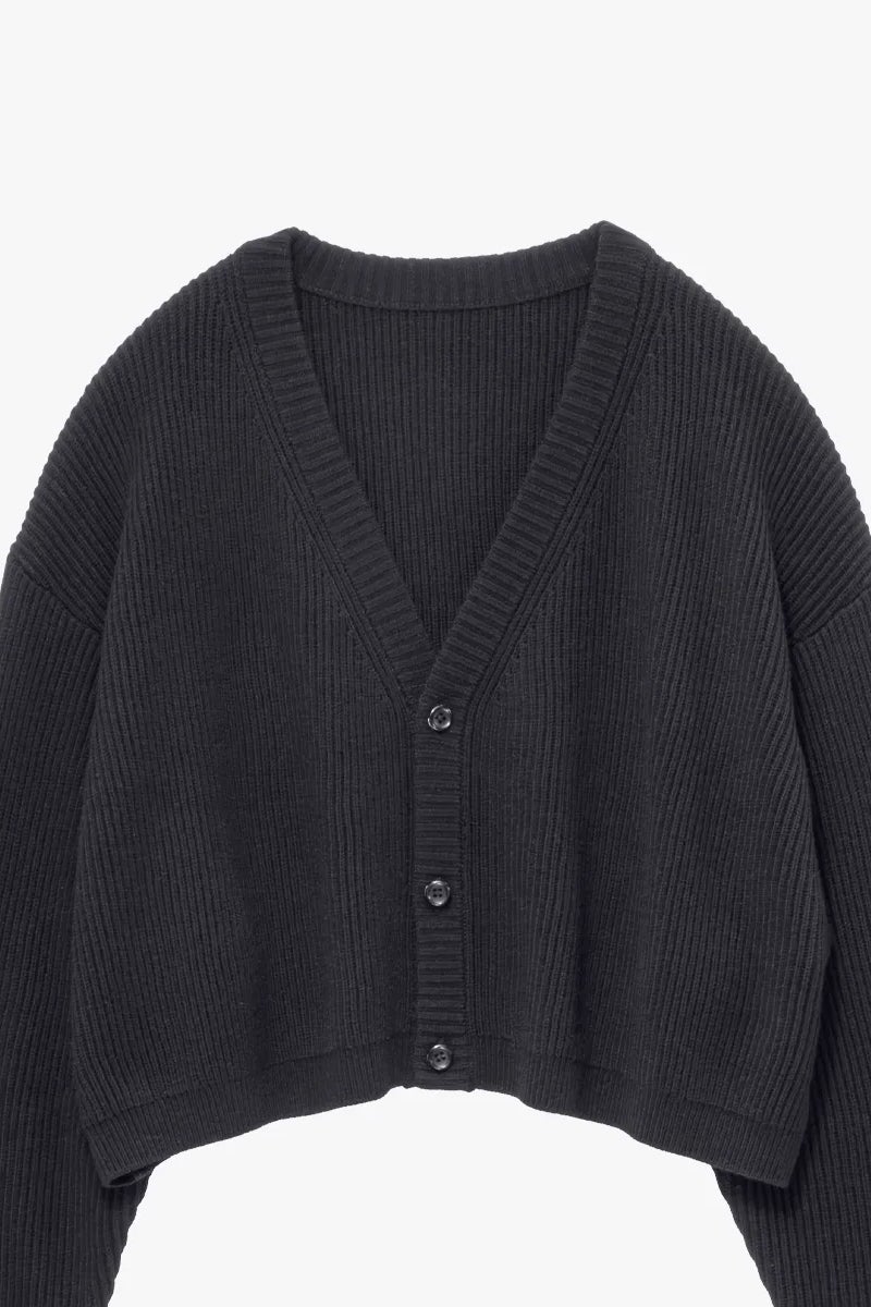 Graphpaper(グラフペーパー) Mercerized Fine Wool Short Cardigan マーセライズドファインウールショートカーディガン GL263-80552