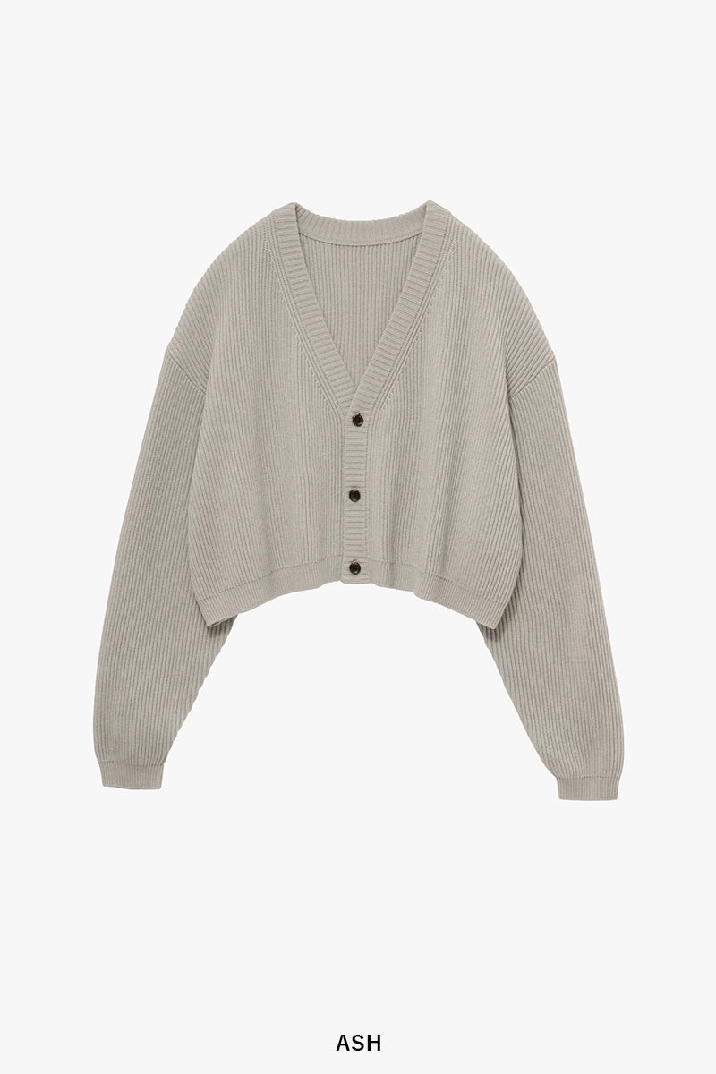 Graphpaper(グラフペーパー) Mercerized Fine Wool Short Cardigan マーセライズドファインウールショートカーディガン GL263-80552