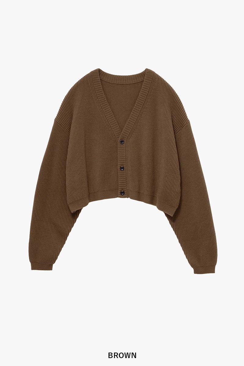Graphpaper(グラフペーパー) Mercerized Fine Wool Short Cardigan マーセライズドファインウールショートカーディガン GL263-80552