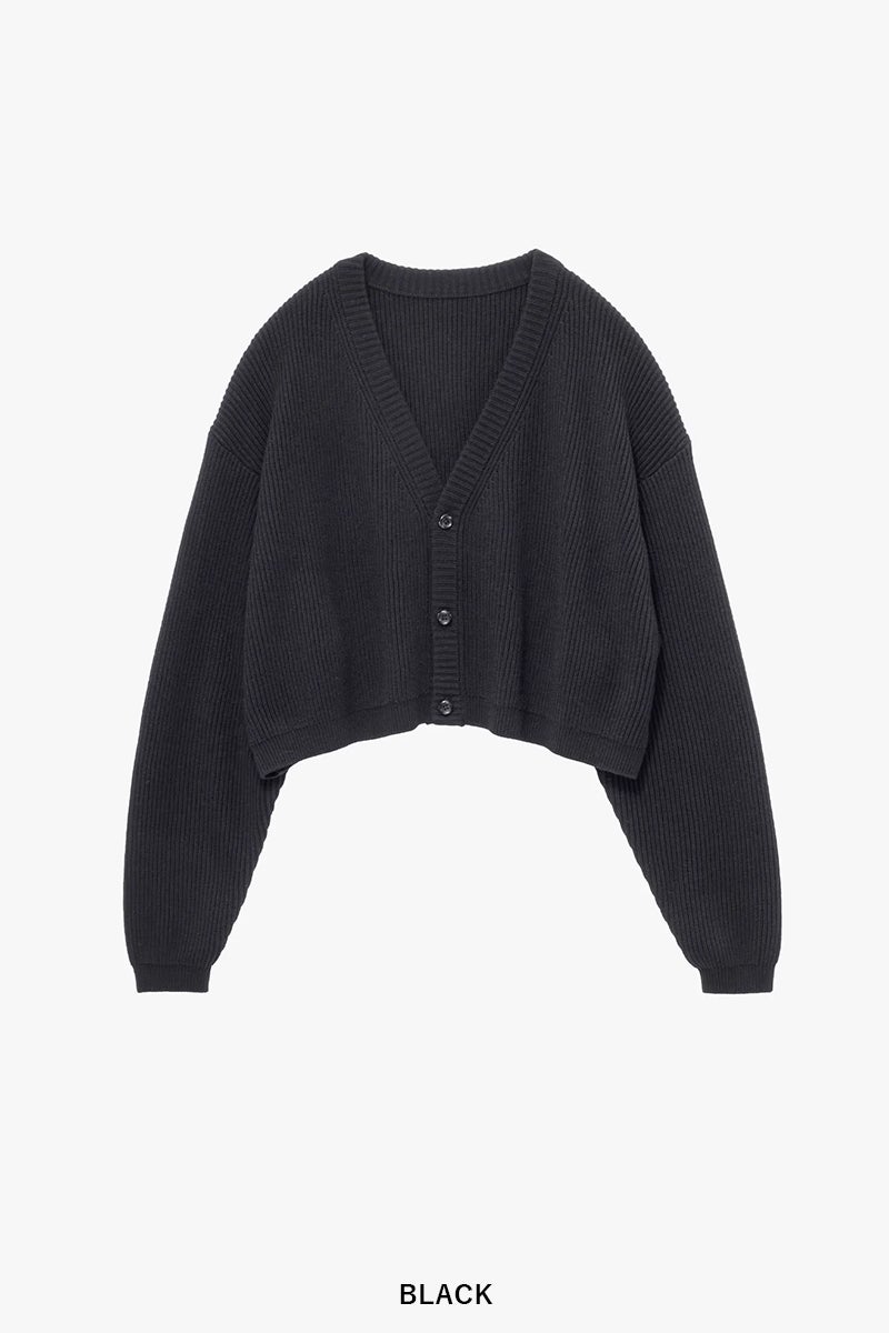 Graphpaper(グラフペーパー) Mercerized Fine Wool Short Cardigan マーセライズドファインウールショートカーディガン GL263-80552