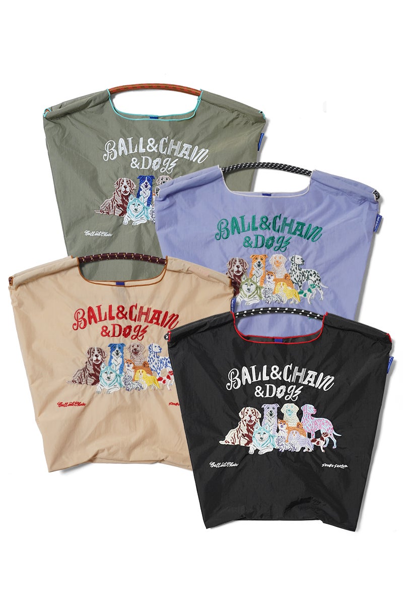 Ball & Chain(ボールアンドチェーン) S.BALL&CHAIN&DOGS(M) ショウゴセキネ ボールアンドチェーン＆ドッグス(M) ショッピングバック トートバッグ 323005