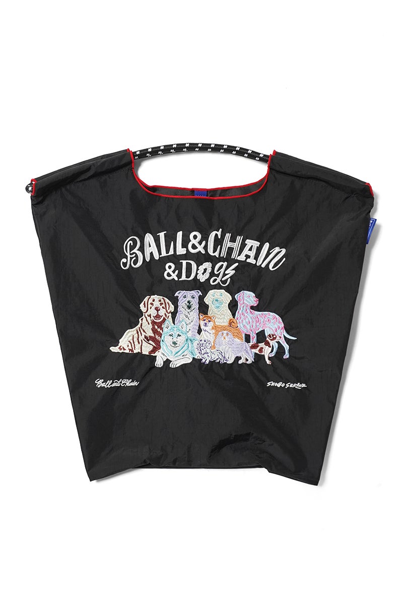 Ball & Chain(ボールアンドチェーン) S.BALL&CHAIN&DOGS(M) ショウゴセキネ ボールアンドチェーン＆ドッグス(M) ショッピングバック トートバッグ 323005